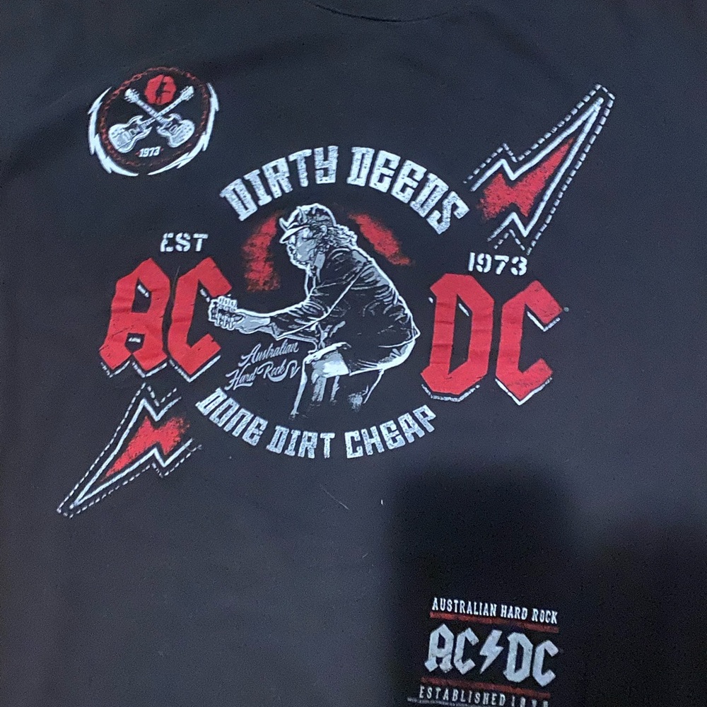 AC/DC Black and Red Graphic Tee - Picture 2 of 2